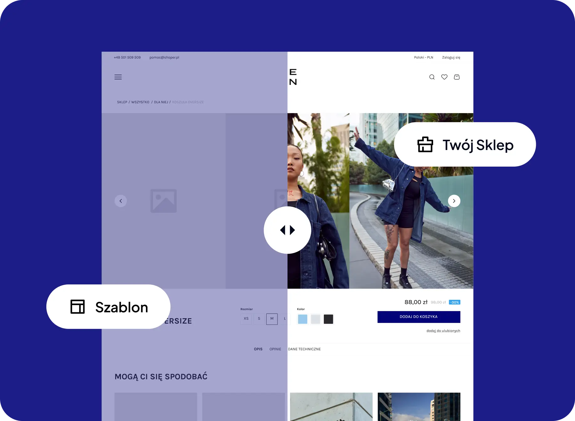 Przykładowy projekt graficzny sklepu internetowego