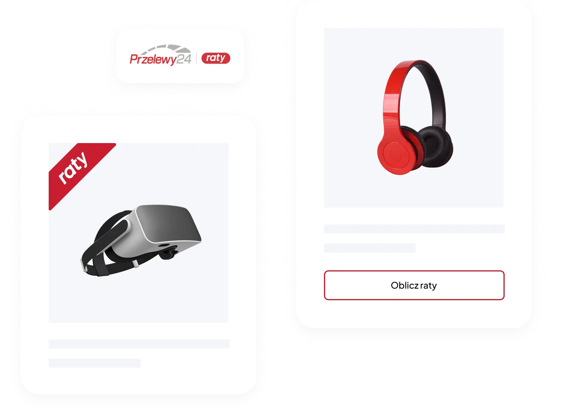 Wizualizacja systemu płatności Raty Przelewy24