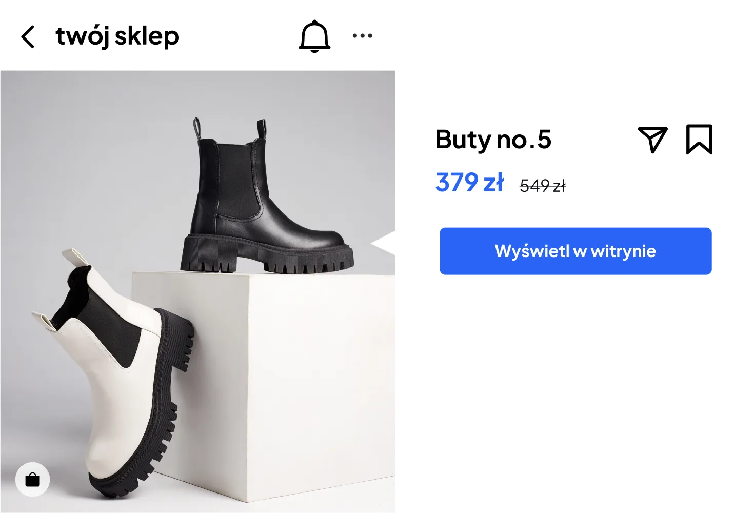 Wizualizacja przykładowej karty produktu