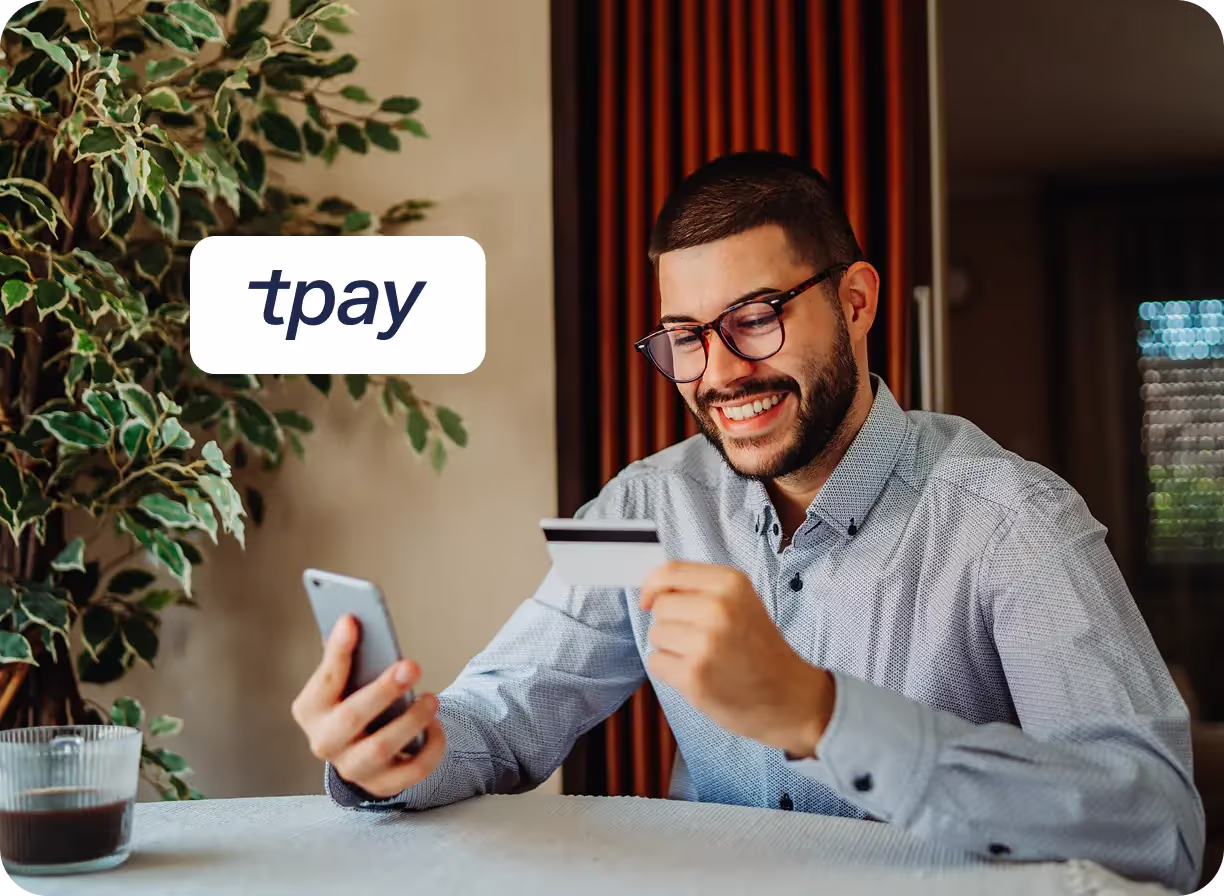 Wizualizacja systemu płatności Tpay
