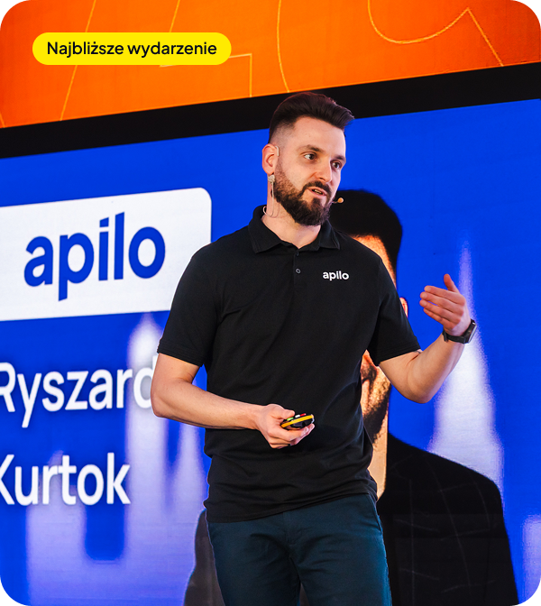 Ryszard Kurtok z Apilo na scenie
