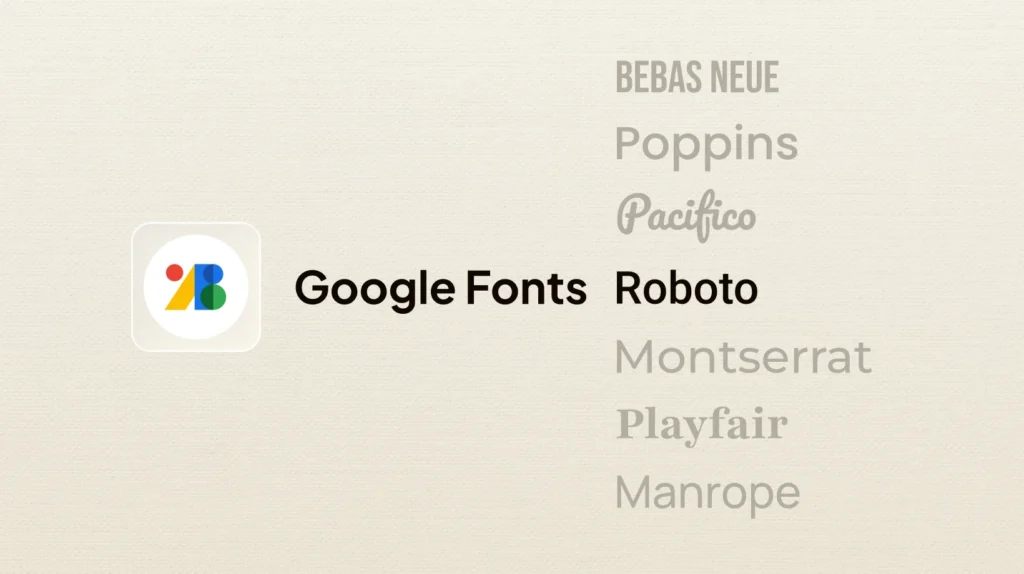 Dostęp do biblioteki Google Fonts